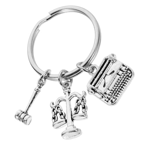 Toyvian Schlüsselanhänger Für Justizanwälte Schmuck Der Waage Anwalt-schlüsselanhänger Richter Schlüsselanhänger -schlüsselanhänger Zum Ruhestand Charme Empfindlich Legierung