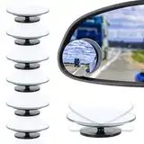 Tucnoeu 6 Stück Toter Winkel Spiegel Auto - Toter Winkel Assistent Zusatzspiegel Auto Außen, 360° Drehbar, High-Definition-Glas, Wasserdicht, für Autos, SUVs und LKWs
