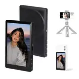 Ailan Vlog Selfie Monitor, kabellose magnetische Handyhalterung mit Clip für iPhone/Android mit Bluetooth Fernbedienung für Selfie Vlogging oder Livestreaming，Schwarz