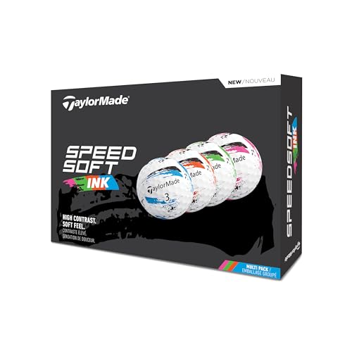 TaylorMade New SpeedSoft Ink 25 Golfbälle, mehrfarbig