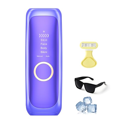 IPL Haarentfernung für Frauen & Männer – 3-in-1-Funktionen (HR/SC/RA) mit Saphir-Eis-Kühlsystem, schmerzfrei & dauerhafte Haarreduktion, Heimgerät für Körper, Gesicht, Beine, Arme, Bikinizone