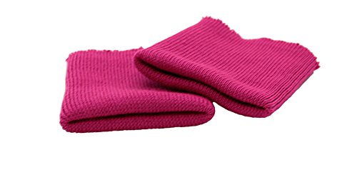 2 Elastische Bündchen für Kleidung - Ideal zum Nähen und Reparieren von Kleidungsstücken | Perfekt für Pullover, Hosen und Trainingsanzüge | 7,5 cm breit. (76. Fuchsie)