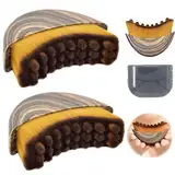 Lymphatic Contour Face Brush, Gesichts Lymphdrainage Massagegerät, Trockenbürsten Gesichtsbürste, Kinn Und Kieferformung, Ergonomisch Gestaltet, Um Sich Genau An Die Haut Anzupassen (2 Stück)