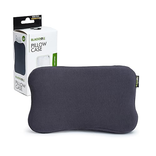 BLACKROLL® Pillow CASE Jersey, Kissenbezug 30 x 50 cm für Recovery Pillow, weicher Kopfkissenbezug aus hochwertiger Baumwolle, formstabile Kissenhülle ohne Faltenbildung, Anthrazit