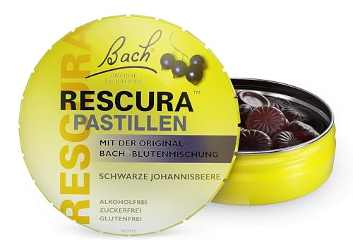 Bach RESCURA Bachblüten Pastillen Schwarze Johannisbeere I 50 g I Bachblütenmischung für unterwegs I ehemals Rescue das Original