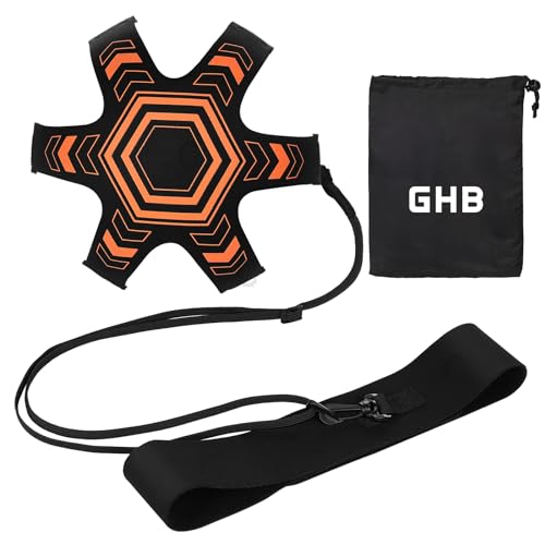 GHB Fußball Kick Trainer Solo Fussball Trainingszubehör Kinder Fußball Training Verstellbar Taillengürtel Geschenk Jungen Ball Kicken