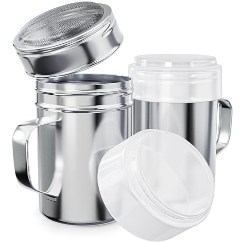 2 Stück, 400 ml feinmaschiger Dredge Shaker