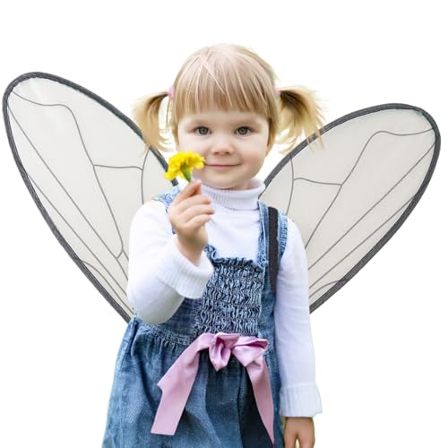 Celuicion Mädchen Feenflügel | Feenflügel Kostüm Für Kinder | Spielzeug Verkleidung Engel Rollenspiel Zubehör Für Geburtstagskinder Halloween Themenpartys Karneval Weihnachten Maskenbälle