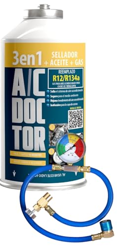 AC Doctor Vorbereitung 3in1 R134a zum Auffüllen von Autoklimaanlagen, Öl, Dichtungsmittel, fix