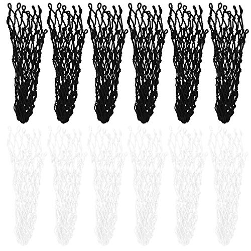 AYNEFY 6PCS / Set Snooker-Netztasche, Lange Lebensdauer Billardtisch f¨¹r Mesh-Tasche 6Pcs Billardkugel Straight Drop Baumwolle Snooker-Netze Pool-Zubeh?r(Schwarz)