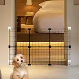 Sumoni Hundebarrieren Treppenschutzgitter Barrier Gates Haustier Gates Hund Gehege 105x70CM, einfach zu montieren, kann zusammen in so viele Modelle wie nötig (Single Piece 35 * 35cm, 6 Stück Total)