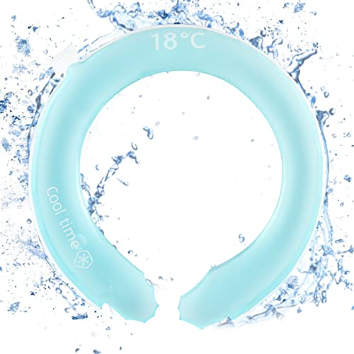 Nackenkühler, XiXiRan Nackenkühlschlauch Wiederverwendbarer kopfkissen nackenschmerzen kühl nacken kühlende nackenkissen kühl eisbeutel Entlastung bei Hitzewallungen und Fieber (eisblau)