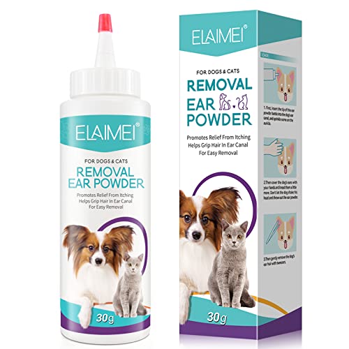 Onznoz Canker Pulver Für Hundeohren, Hundeohren Reiniger, Hundeohren Pulver Zur Haarentfernung, Schnell Wirkendes Ohr Pulver, Vorbeugung Von Ohrinfektionen Bei Hunden, Behandelt Ohrgeruch 30G (1pcs)