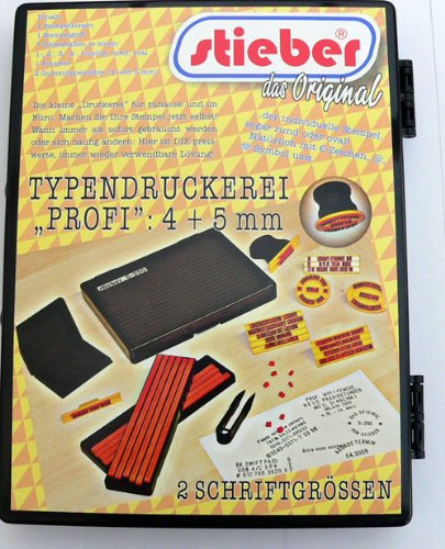 Typendruckerei "PROFI" Stempel zum Selbersetzen setzen selbstsetzen selbstmachen