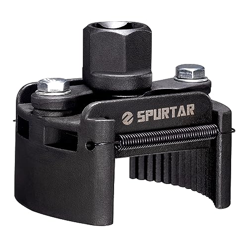 Spurtar Ölfilterschlüssel 60-80mm Ölfilter Schlüssel Universal Auto Federbelastet Verstellbar Ölfilter Werkzeug für Ölwechsel an Auto Motorrad Lkw Boat