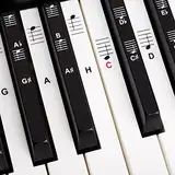 BELFORT Klavier + Keyboard Noten-Aufkleber für 49 | 61 | 76 | 88 Tasten + Ebook zum Noten lernen | Klavier Zubehör für schwarze + weiße Tasten | C-D-E-F-G-A-H | Klaviernoten lernen Kinder + Erwachsene