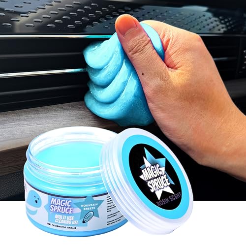 ToysButty Auto Reinigungsgel, Knete Auto Innenraum Reiniger, Auto Zubehör mit Geruch Bergbrise Auto Duft,Auto Gadget, Car Reiningunsgel Gel Auto Innenraum Reiniger, Laptop Tastatur Reinigungsset Kit
