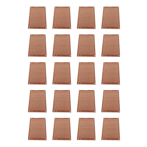5x7cm Bakelit PCB Platine 20pcs Elektrische Isolierung Boards 1 0 Mm Bohrlöcher 2 Für Die Elektronikschaltkreisplatte