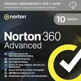 Norton 360 Advanced 2025 | 10 Geräte | 1 Jahr | Aktivierungscode per Email