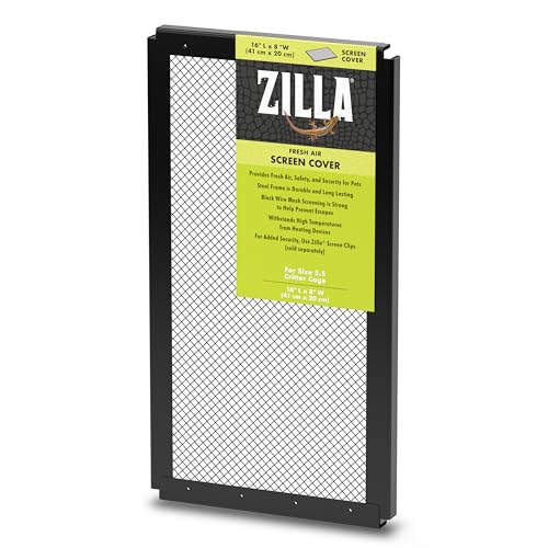 ZILLA Reptilien-Terrariumabdeckung für Frischluftschutz, 40,6 x 20,3 cm