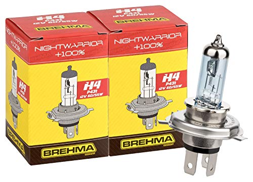 BREHMA Duo Set H4 NightWarrior Lampe 12V 60/55W +100%