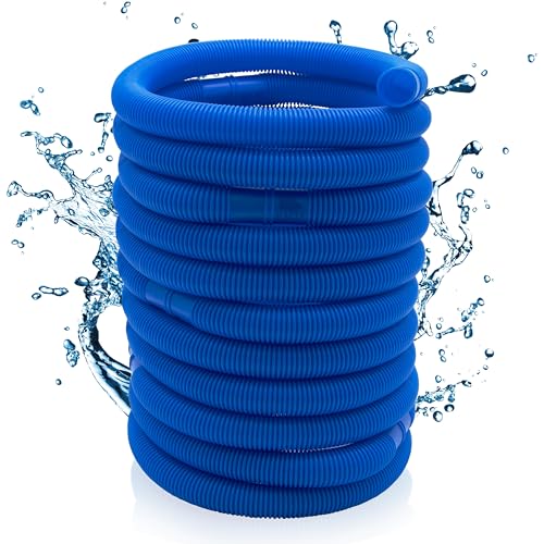 HAFIX Pool Schlauch 32mm Pool Saugschlauch 2m Ersatzschlauch Poolsauger 32mm Durchmesser in blau. Poolschlauch Schwimmbadschlauch. Pumpenschlauch für Filter Pumpe. Flexibler Wasserschlauch 2 Meter.