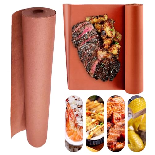 YSOOUA Butcher Paper for Smoking Meat Pink Metzgerpapier Rolle Butcher Paper BBQ 30cm x 20m Kraftpapier Rolle für Grill Smoker Fisch Fleisch BBQ Butcher Papier Grillpapier