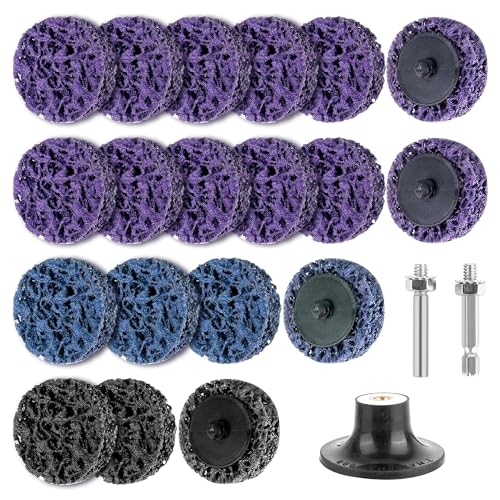19 Stück 2 Zoll CSD Scheibe Schleifscheibe ‎DMJJSD® Grobreinigungsscheibe Reinigungsscheibe Set Csd Sscheibe Bohrmaschine für OberfläcHenbearbeitung Polieren Rostentfernung Schweißnähte Ntfernen (50m