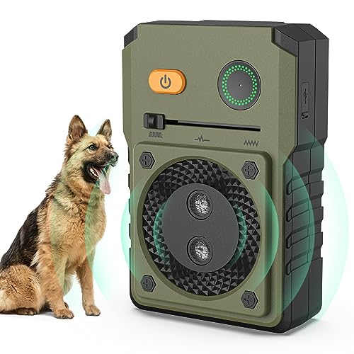 Bubbacare Anti Bell Gerät Hunde, Ultraschall Antibell für Hunde mit 3 Modi bis zu 50FT Wirksame Kontrolle Bereich, IPX4 Wasserdicht Antibell Ultraschall Gerät für den Außen und Innenbereich
