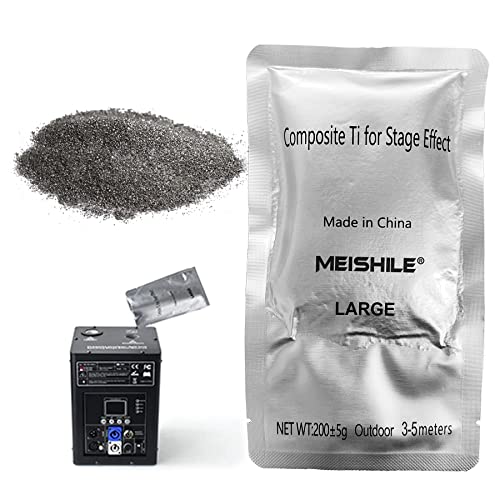 MEISHILE Outdoor 200g Verbund-Titangranulat, Außeneinsatz, Verbrauchsmaterial für Cold Spark Machine Eis Fontänen Bühnenkunst-Effekte, Composite Titanium Outdoor