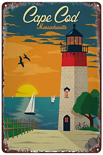 Blechschild Cape Cod Reisetour Türschild Personalisierte Wanddeko Für Geschenk Geburtstag Geschenke,30X40cm
