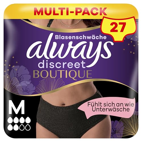 Always Discreet Boutique Inkontinenz Pants Gr. M 27 Höschen (Sparpackung 3x9 Stück) für Damen