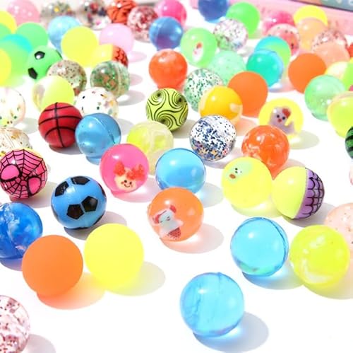 EclipseGuard 30 Stück Flummies für Kinder, 27mm Flummis Kindergeburstag Mitgesbel Give aways Schultüte füllung Partygeschenke Gastgeschenk Gummiball Kinder Groß Set Pinata Adventskalender füllung
