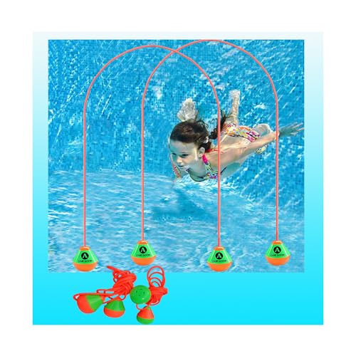AiDeHuaKeJi 2.5M Tauchringe für Kinder ab 6,Tauchring,Tauchtiere,Pool Spielzeug Kinder,Tauchspielzeug für Kinder,Poolspielzeuge Kinder,Wasserspielzeug Pool,Schwimmbad Spielzeug,Pool Zubehör Kinder
