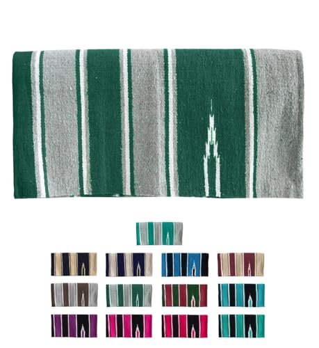 NETPROSHOP Navajo Westerndecke Baumwolle Sattelunterlage Satteldecke, Farbe:Gruen