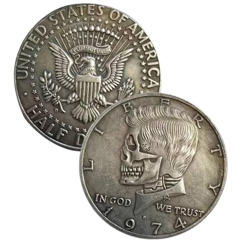 1974 US-Half-Dollar-Münze, Unzirkulierte Morgan-Silberdollar-Münze, Nicht Im Umlauf, Versilberte Gedenkmünzen Aus Messing, Souvenir Für Geschichtsliebhaber, Geschenke, Seltene Sammlermünzen