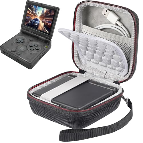 CBDYWVR Tasche für Anbernic RG35XXSP/RG35XXSP Flip/Gameboy Advance SP Retro-Handheld-Spielkonsole, Reisekoffer für RG35XXSP mit Netztasche - nur Koffer
