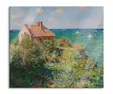 Claude Monet - Fischer-Häuschen in Varengeville Herdabdeckplatte & Spritzschutz aus Echtglas | Für Herd-Kochfelder | 60x52 cm