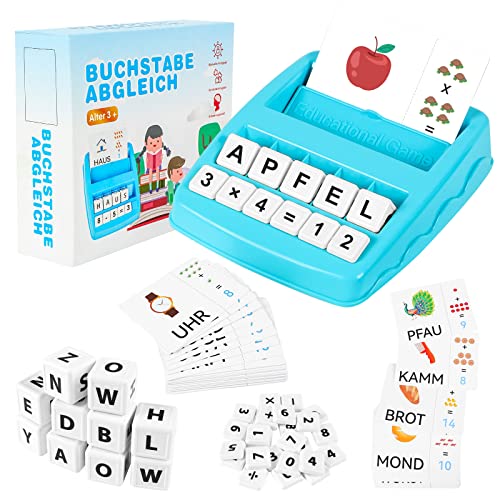 Kinder Spielzeug ab 3 4 5 6 7 8 Jahre Junge, Buchstaben Lernen Geschenke für Jungen ab 2-8 Lernspielzeug ab 2-8 Jahre Edurino Starterset Spielzeug für Jungen 3-8 Jahre Geburtstagsgeschenk