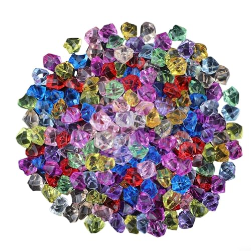 Dekorative Acrylsteine, Set 200 Stück, klare Edelsteine für Vasen und verschiedene Dekorationen (Farbe)