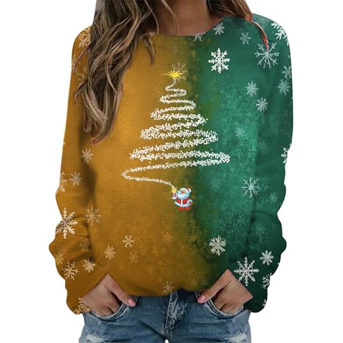 PTLLEND Carnival Leggings für Damen bademode Damen Bodies Damen Hosenanzug Damen schwarz Pullover Damen Winter Pullover Herren Hosenanzug Damen schwarz Hosen Damen Stretch kurzgrößen(Yellow, L)