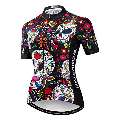 Fahrrad Trikot Damen Fahrrad Tops Atmungsaktives Shirt Bergbekleidung Fahrrad Top MTB Road Jersey Kurzarm Sommer Fahrrad Trikot Fahrrad Rosa XL