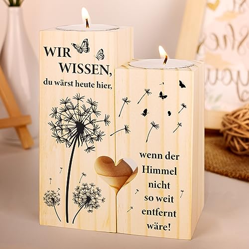 Vetbuosa Memorial-Kerzenständer, Grabkerzen, Wir Wissen du Wärst Heute Hier, Trauergeschenk, Trauerkerze, Grab Deko, Trauerlicht, Trauer Geschenke, Trost Geschenke, Kerze Verstorbene Hochzeit