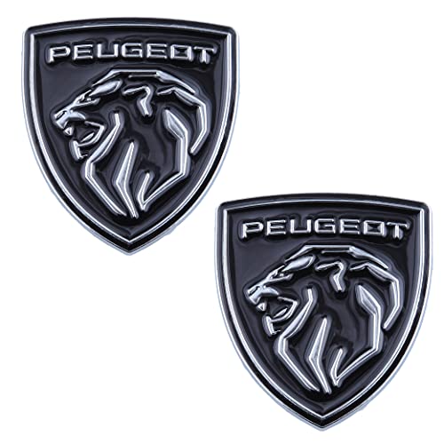 Wolfskopf Emblem für das Schild Autoaufkleber Aufkleber Geeignet Typ Autobeschriftung (Schwarz Silber)