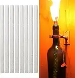 LetCart Fiberglas Tiki Docht, 12 Stück 25 cm Glasfaserdocht Fiberglas Tiki Torche Docht für Weinflasche Tiki Fackeln Patio Beleuchtung Garten Licht