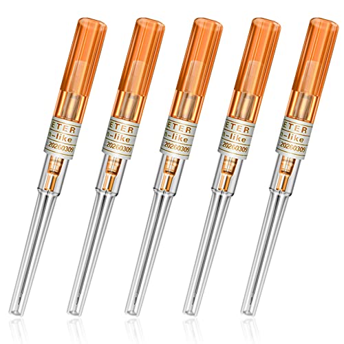 Piercing Nadeln, SOTICA 5 Stück Piercing Nadeln mit Kanüle 14 Gauge Ohr Nase Piercing Nadel für Piercing Zubehör (14G)