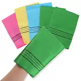 Molain 5 Stück Peeling-Handschuh, koreanisch, asiatisch, Peeling-Waschlappen, italienisches Handtuch, doppelseitig, Peeling-Handschuh zum Entfernen abgestorbener Haut