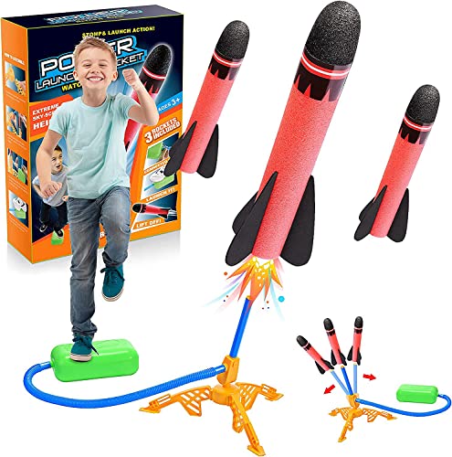 Outdoor Spielzeug ab 3 4 5 6 7 8 Jahre Junge, Raketen Spielzeuge für Kinder Geschenke Junge Outdoor Spiele für Kinder Geschenk Mädchen 3-9 Jahre Spielzeuge für Draußen Gartenspiele Rakete Spielzeugs