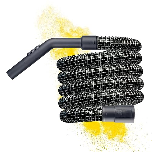 SAFE 'N CLEAN Saugschlauch 2-5m div. Längen für Kärcher Staubsauger Serie A WD WD1 WD2 WD3 WD4 WD5 WD6 WD7 SE DS mit DRAHTGEFLECHT, knickfest & trittsicher Ersatzschlauch Nass/Trockensauger - 5m