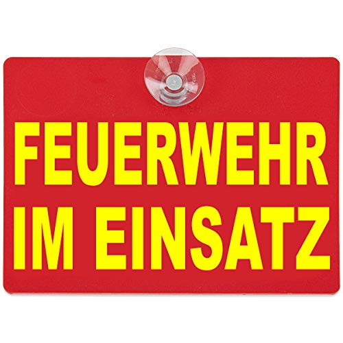 PACO Deutschland e.K. Warnschild Feuerwehr im Einsatz 20x15cm rot